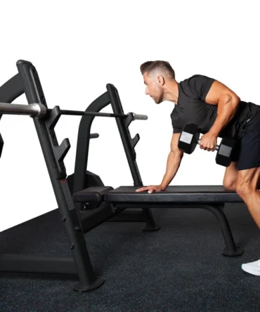 Fitness First Bench Press with Olympic Weight Plate Storage