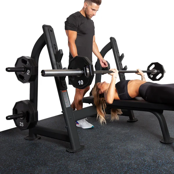 Fitness First Bench Press with Olympic Weight Plate Storage