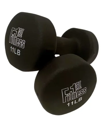 Fitness First Neoprene Dipped Dumbbells - Pairs 1 - 12 lbs.