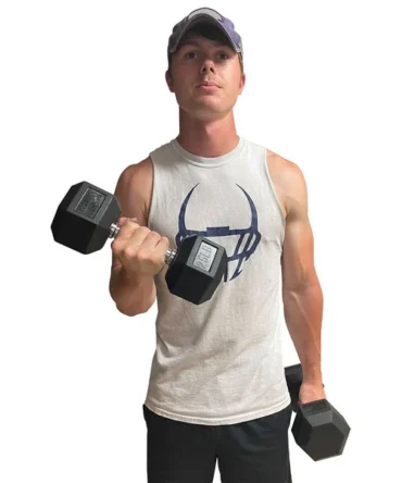 Fitness First Rubber Hex Dumbbell Pairs 5 - 100 lbs