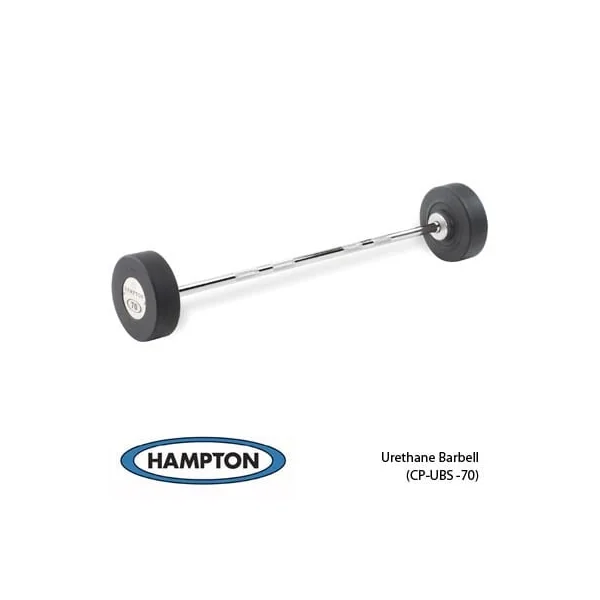 Fixed Barbell | Pro-Style | Urethane | CURL & STRAIGHT | 20-65 LB SET