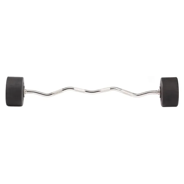 Fixed Barbell | Pro-Style | Urethane | CURL & STRAIGHT | 20-65 LB SET