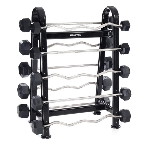 Fixed Dura-Barbells | CURL & STRAIGHT | 25-65 LB SET