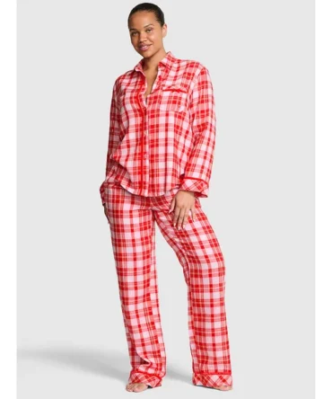Flannel Long Pajama Set