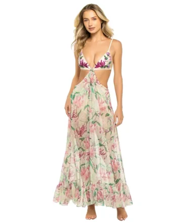 Floral Beach Midi Dress