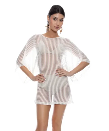 Flow Sleeve Mini Cover Dress