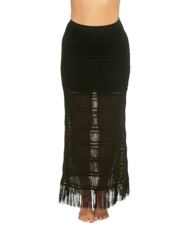 Flynn Crochet Midi Skirt