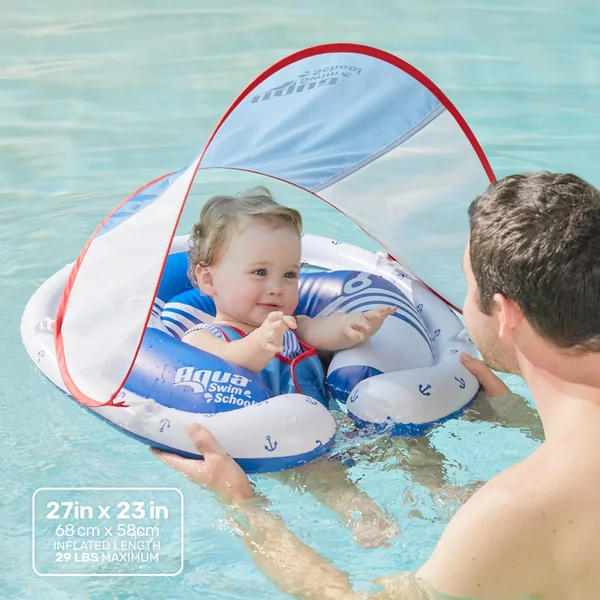 Freestyle Babyboat with Canopy | Baby Pool Float with Adjustable Seat