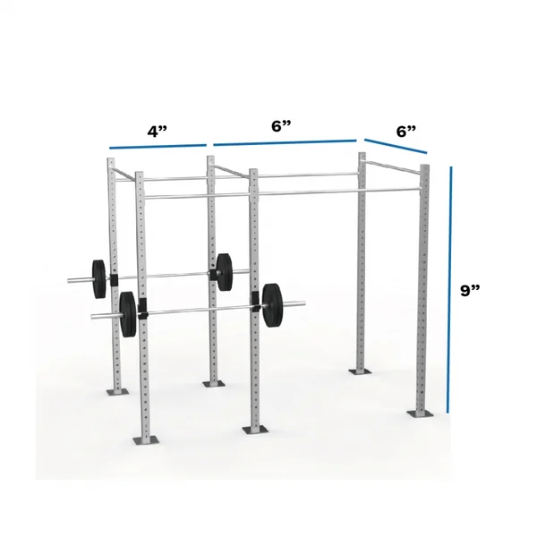 Galvanized Freestanding Expandable 9' Height Pull-Up Rig with Monkey Bar Option [Available 01/16/26]