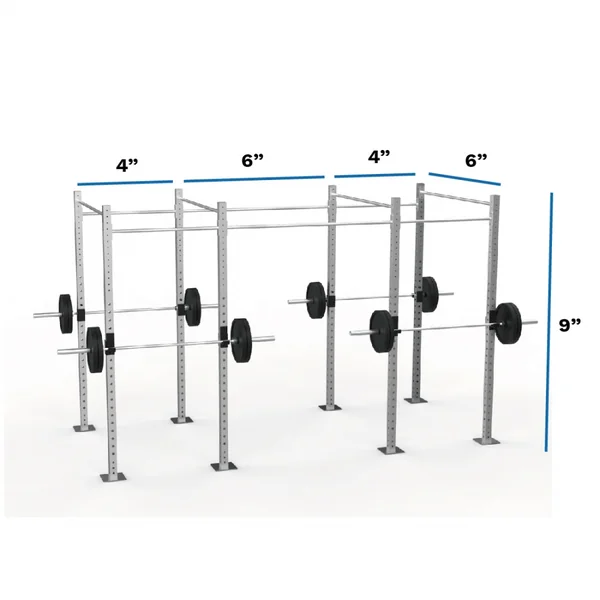 Galvanized Freestanding Expandable 9' Height Pull-Up Rig with Monkey Bar Option [Available 01/16/26]