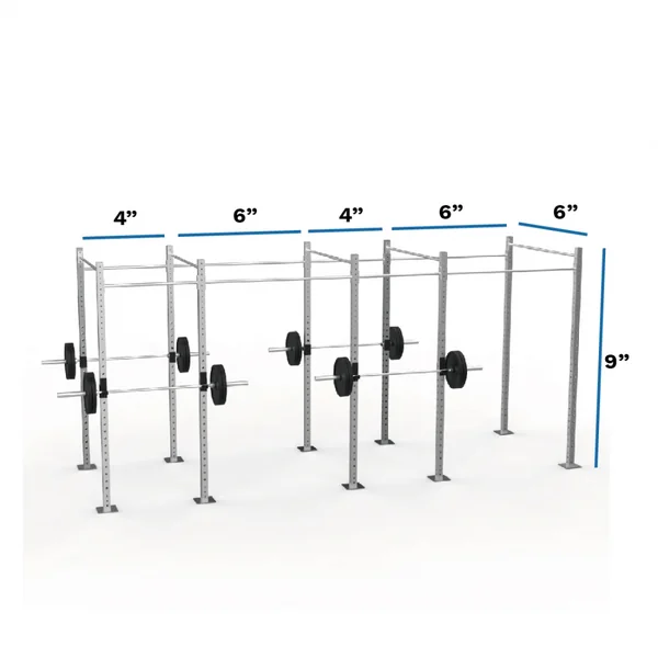 Galvanized Freestanding Expandable 9' Height Pull-Up Rig with Monkey Bar Option [Available 01/16/26]