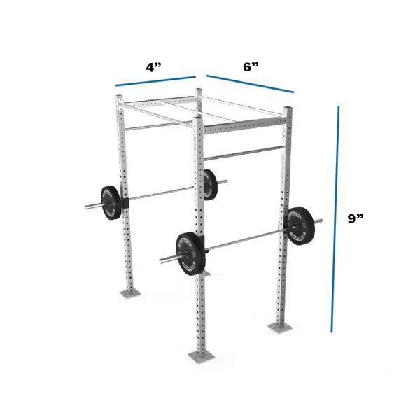 Galvanized Freestanding Expandable 9' Height Pull-Up Rig with Monkey Bar Option [Available 01/16/26]