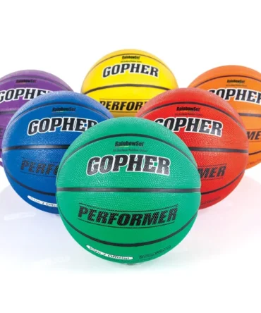 Gopher Performer Rainbow Rubber Basketballs