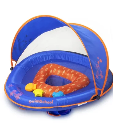 Grow With Me BabyBoat® with Adjustable Canopy | Deluxe Baby Float with Adjustable Safety Seat