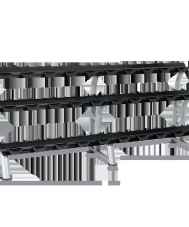 Hampton 15 Pair Saddle Dumbbell Rack (3T-SDL-15)