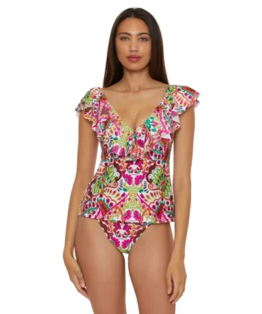 Hawaiian Garden Tankini Top