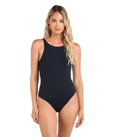 High Neck One Piece Swimsuit