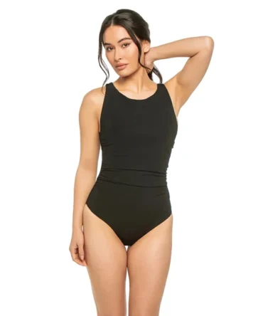High Neck One Piece Swimsuit