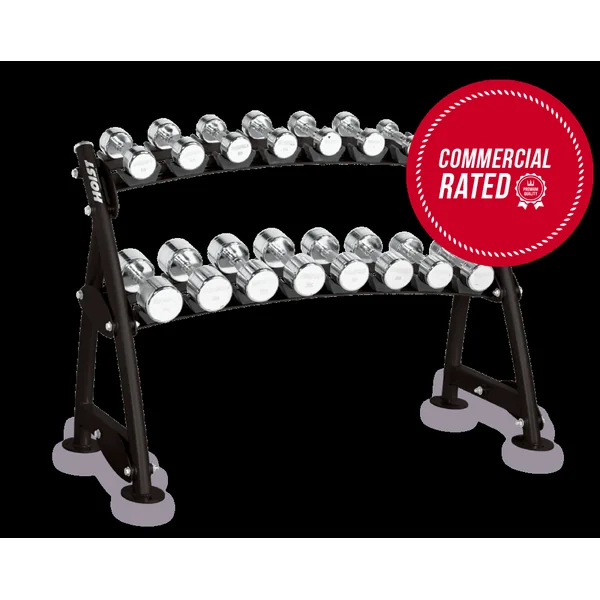 Hoist Fitness Commercial 2-Tier Horizontal Beauty Bell Rack CF-3462-2
