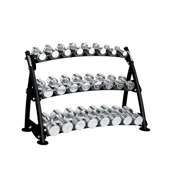Hoist Fitness Commercial 3-Tier Horizontal Beauty Bell Rack CF-3462-3