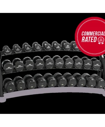 Hoist Fitness Commercial 3-Tier Horizontal Dumbbell Rack CF-3461-3