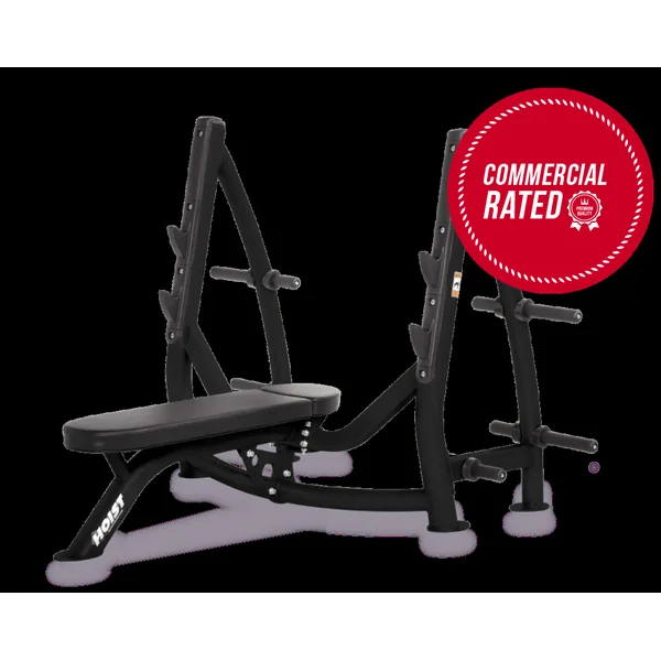 Hoist Fitness Commercial Olympic Flat Bench with Storage CF-3170-A