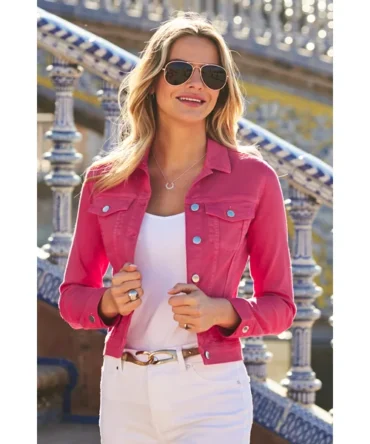 Hot Pink Denim Jacket