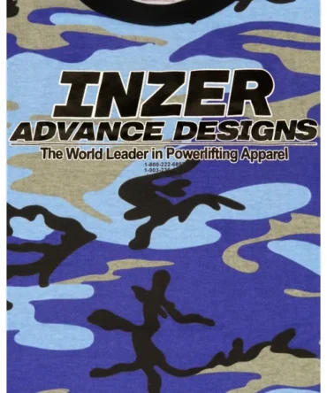 Inzer Logo Blue Camo T-shirt