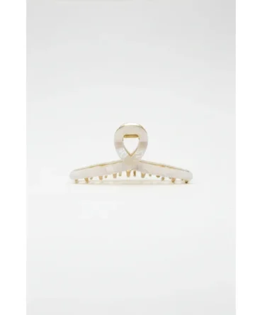 Ivory Pearl Hair Claw Clip