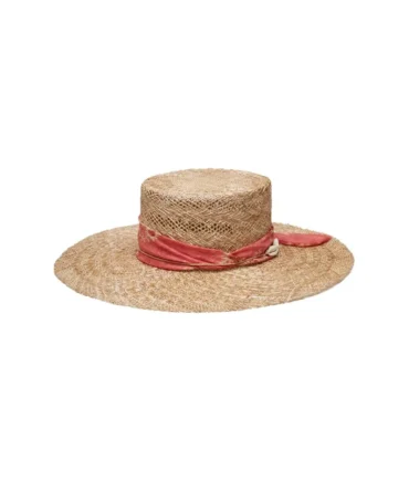 Ivy Straw Boater Hat