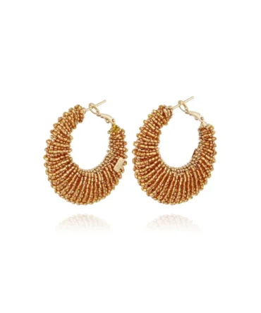 Izzia Beaded Hoops