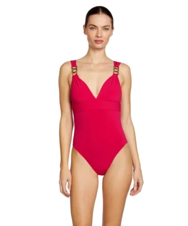 Jane V-Neck One Piece Swimsuit