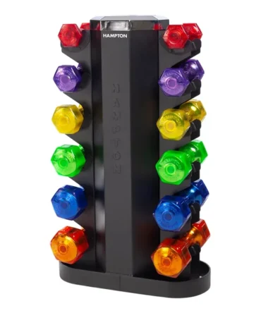 JELLY-BELL Urethane Aerobic Dumbbells | 6 Pair Pack