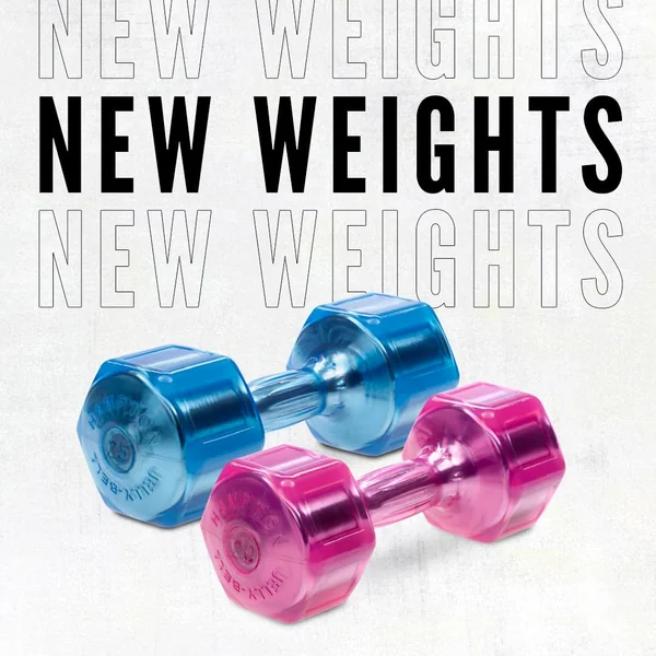 JELLY-BELL Urethane Aerobic Dumbbells | 6 Pair Pack