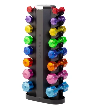 JELLY-BELL Urethane Aerobic Dumbbells | 8 Pair Pack