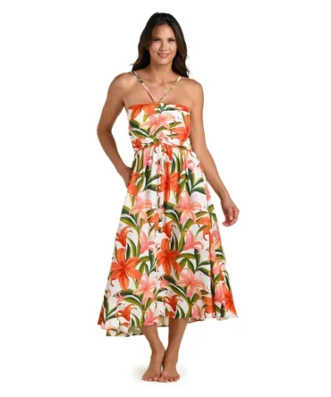 Jungle Blossom Midi Dress