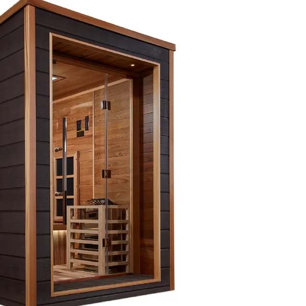 Karlstad 6 Person Outdoor-Indoor Hybrid Full Spectrum Sauna