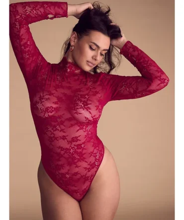 Lace Long-Sleeve Bodysuit