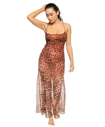 Leopard Lasso Midi Dress