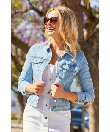 Light Wash Blue Denim Jacket