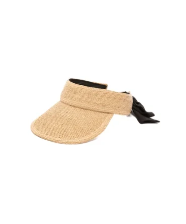 Linen Bow Visor