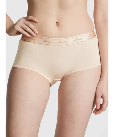 Logo Cotton Boyshort Panty