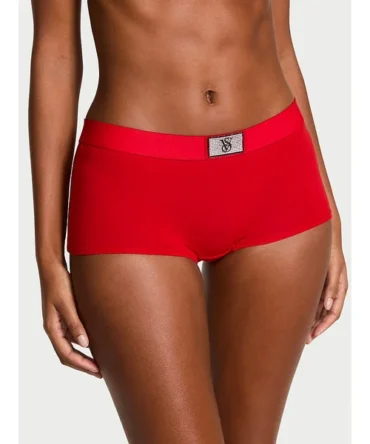 Logo Cotton Shine Patch Boyshort Panty