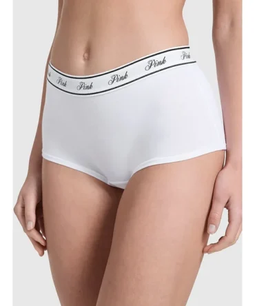 Logo Mesh Boyshort Panty