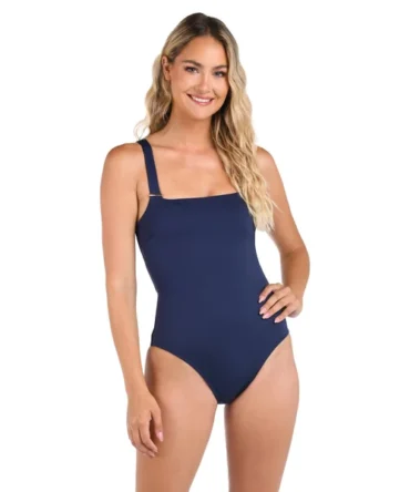 Luxe Over The Shoulder One Piece Swimsuit