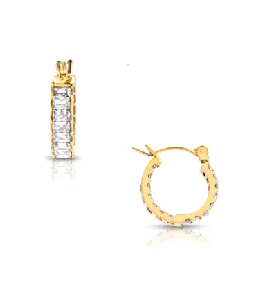 Lyndsay Huggie Hoop Earring