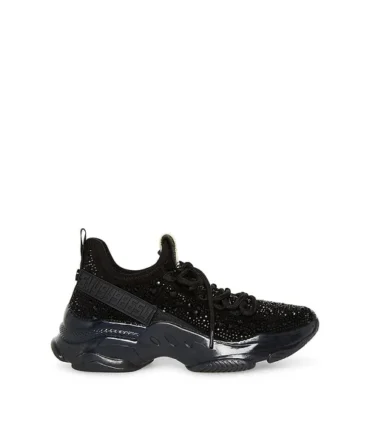 Maxima Black Rhinestones Sneakers