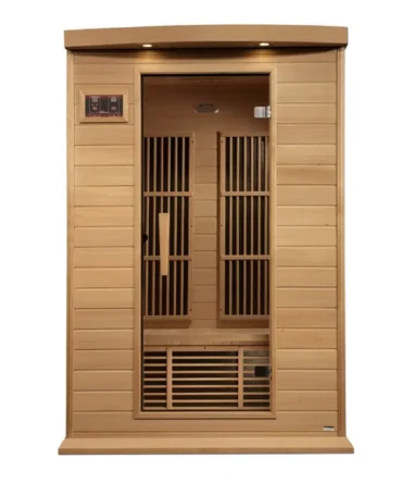 Maxxus 2 Person Near Zero EMF FAR Infrared Sauna – Canadian Hemlock