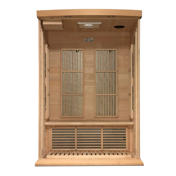 Maxxus 2 Person Near Zero EMF FAR Infrared Sauna – Canadian Hemlock