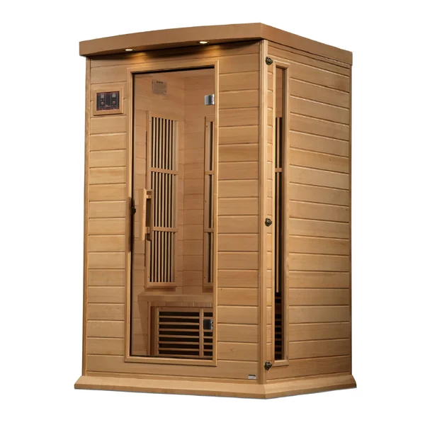 Maxxus 2 Person Near Zero EMF FAR Infrared Sauna – Canadian Hemlock